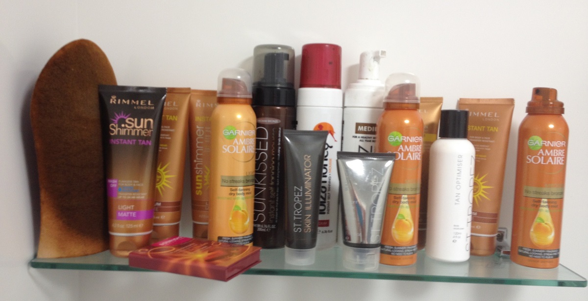 An Array of Tanning Products