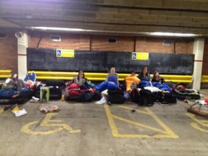 Photo taken by @Tanyabc90. Eager fans waiting for McBusted's concert.
