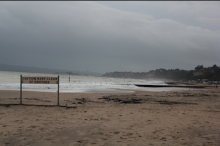Bournemouth has been built on a coastline which is eroding at a rate of 1m per year. The groynes in place have significantly reduced the amount of erosion per year since Gardner, J.S. 1880. Excursion to the Hampshire Coast refers to a loss of 100 yards of costal erosion in 30 years.