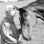 Elaine Tyley with one of her horses Horse Healing