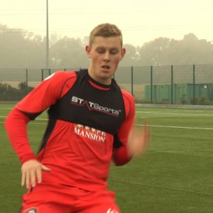 AFC Bournemouth football player wearing GPS vest