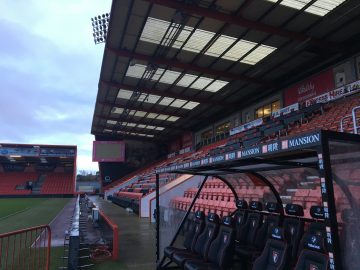 Side picture of AFC Bournemouth's football stadium associated with the Community trust