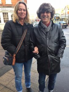 Picture of man and woman posing in winton high street