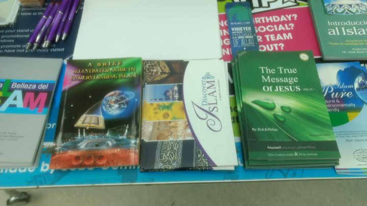 A series of pamphlets including 'The True Message of Jesus' by the Islamic Society.