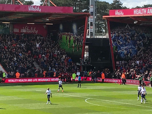 Nathan Ake's injury time winner sparked wild celebrations at Vitality Stadium