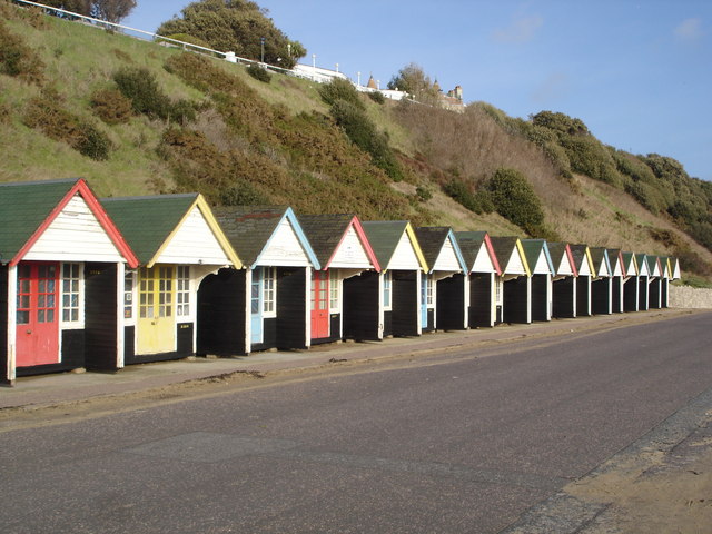 huts on bournemouth beach