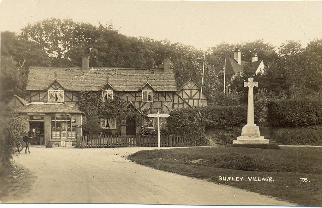 Burley's transformation through history shown in postcards