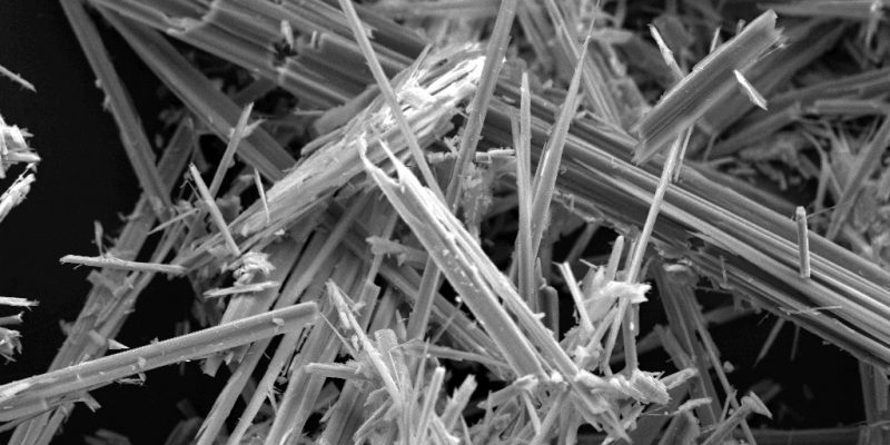 Photo of asbestos fibres