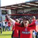 AFC Bournemouth fan celebrates