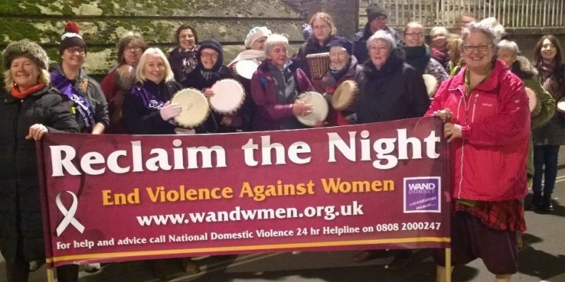 A group photo of Women's Network Organization Dorset aiming to eliminate violence