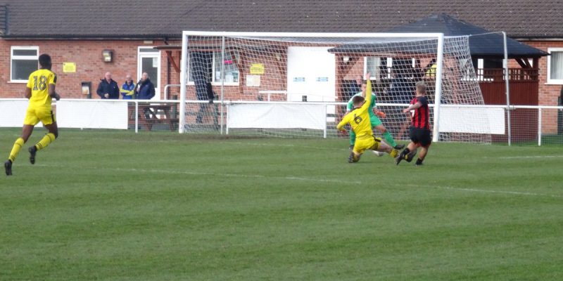 Jake Scrimshaw nets against Oxford United Under-18s (image credit: Todd Weedon, permission given to use)