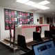 A photo of the AFC Bournemouth press room.