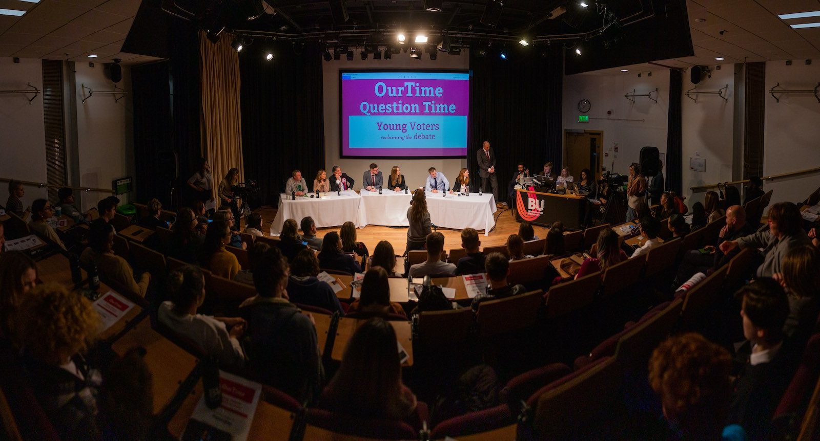 Photo from Bournemouth University's Our Time election debate