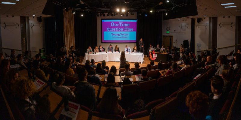 Photo from Bournemouth University's Our Time election debate