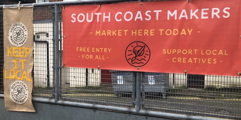 South Coast Makers Market Sign