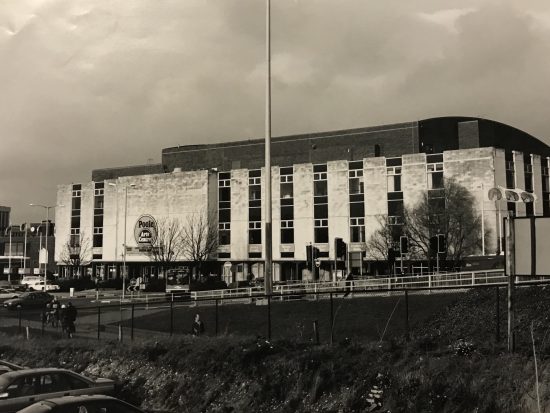 Photo of the exterior of Poole Arts Centre in 1978.