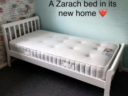 A Zarach bed in its new home.