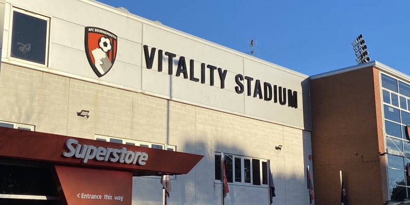 Photo of front of Vitality Stadium