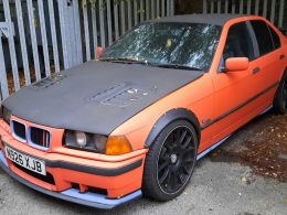 Picture of Black and Orange BMW