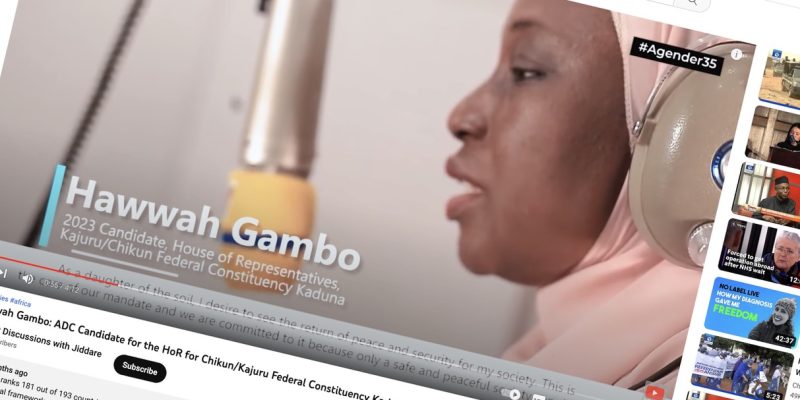 Screenshot of Hawwah Gambo's campaign video.