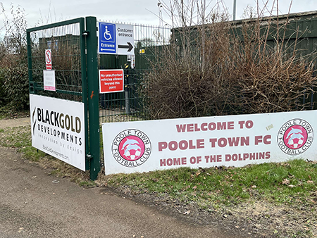 Outisde of Poole Town's ground