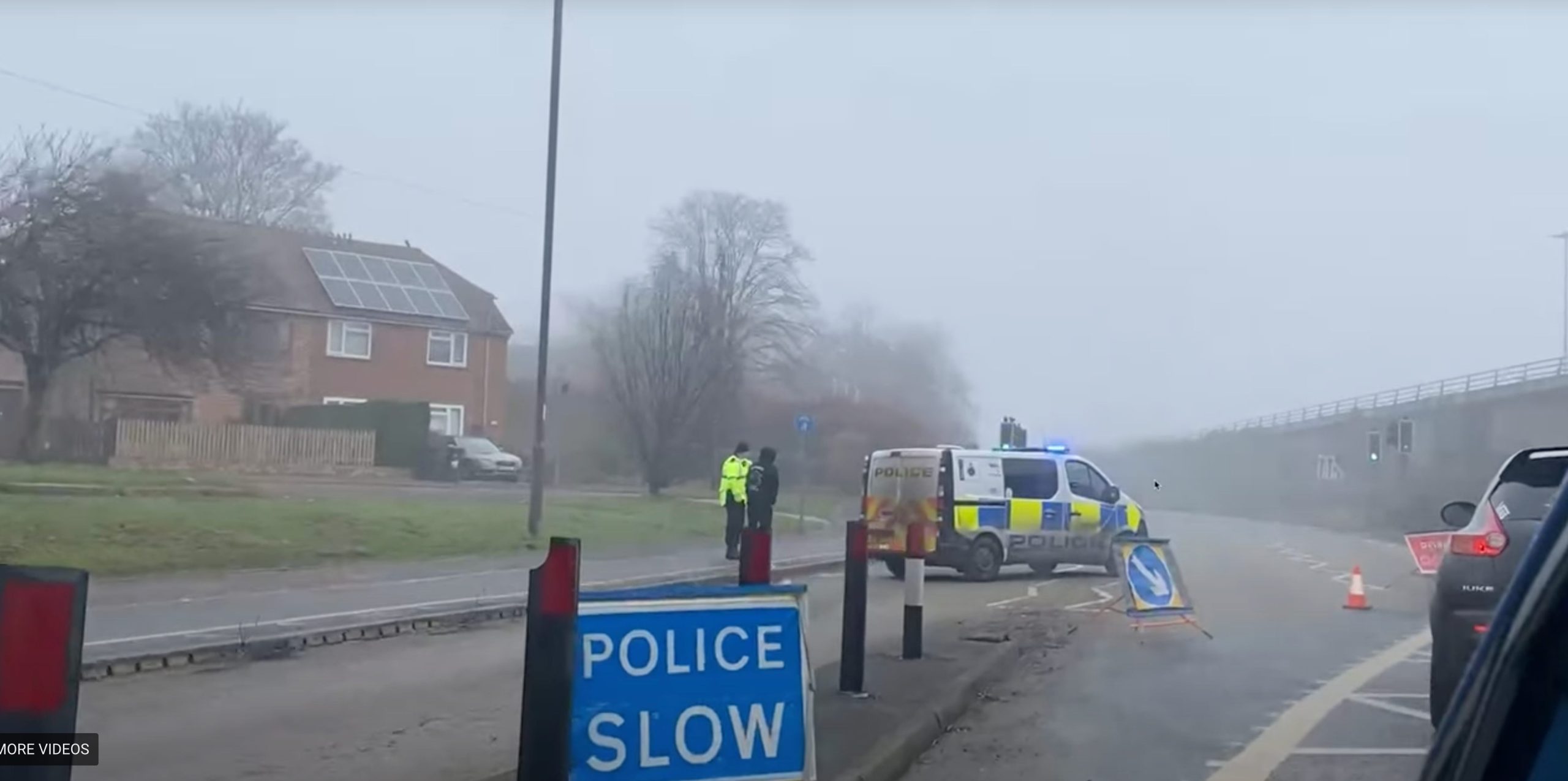 Stolen car crashes on A338 Wessex Way