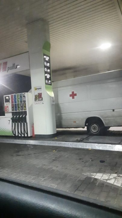 An Ambulance at a petrol station in Ukraine |By Ira Melnykova