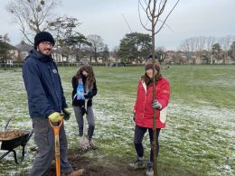 The Parks Foundation planting trees in Winton