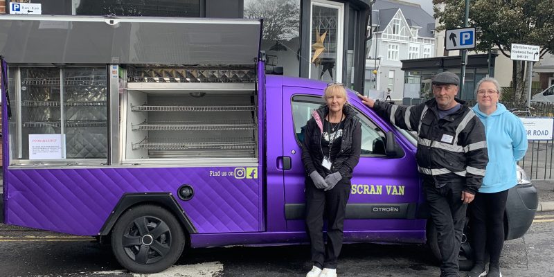 We Are Humans team in front of their hot and cold food van