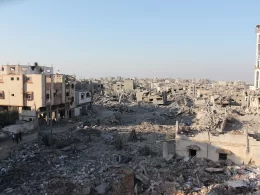 destroyed city gaza