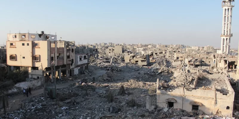 destroyed city gaza