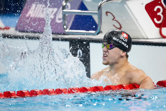 Leo McCrea swimming. Image courtesy of Ennio Leanza