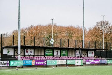 A stand at AFC Stoneham.