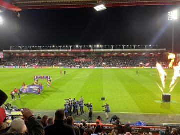 AFC Bournemouth preparing to face Tottenham Hotspur at the Vitality Stadium (Photo credit: Oscar Mulligan)