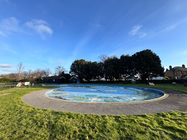 pool in a park