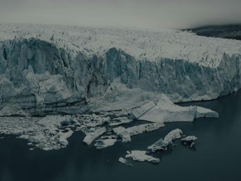 A drifting Antarctic iceberg.