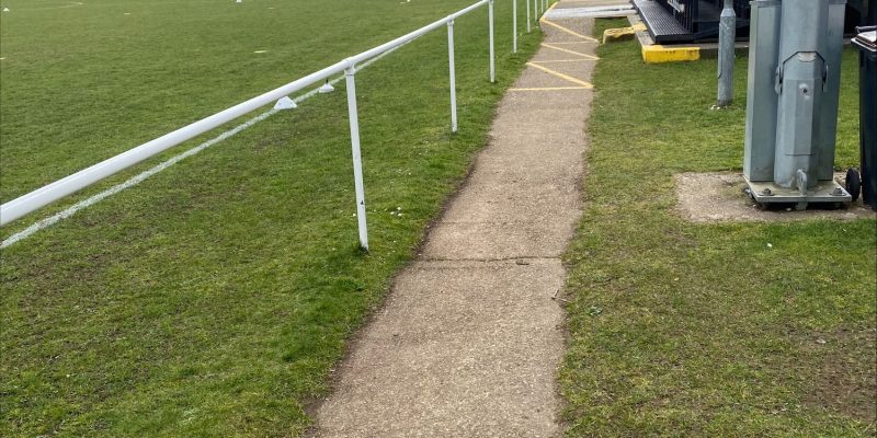Verwood training ground ahead of the fixture