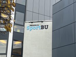 SportBU logo. Photo taken by Haagra Hosenbocus