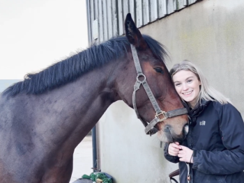 Iris with owner Daisy Gill