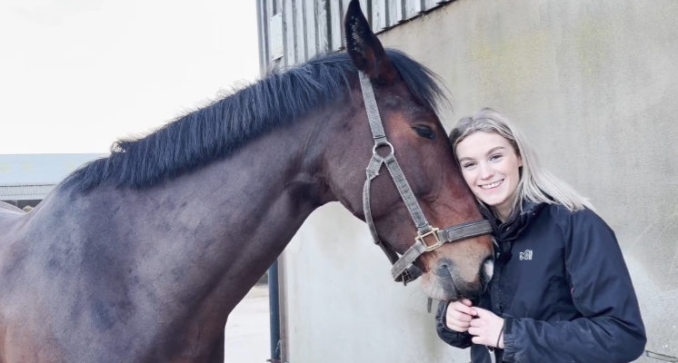 Iris with owner Daisy Gill