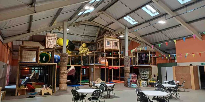 A look at the huge soft play area