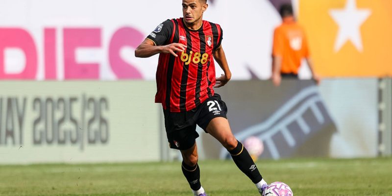 Romain Faivre in action for AFC Bournemouth