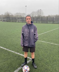 New member of Bournemouth Walking Football Club, Dylan Brown in training