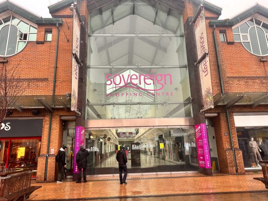 Sovereign shopping centre outside
