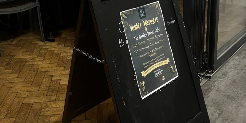 Winter Warmers entrance sign.