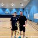 England para badminton player, Dan Phillips stood with BUzz reporter Ben Wheeler after their game of badminton.