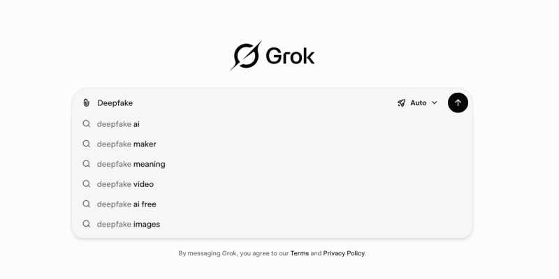 Grok Deepfake search results