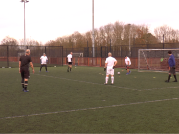 A friendly match played by Bournemouth Walking Football Club