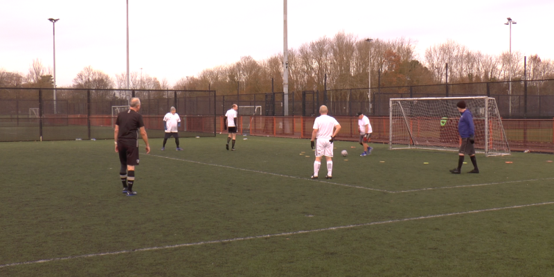 A friendly match played by Bournemouth Walking Football Club