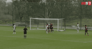 AFC Bournemouth Under-21's celebrate Owen Bevan's goal against Charlton